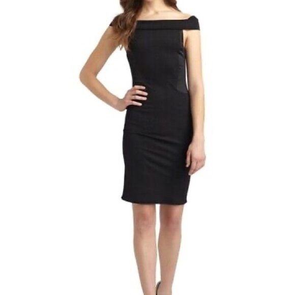 Halston heritage off the shoulder cocktail dress size S - Picture 1 of 8